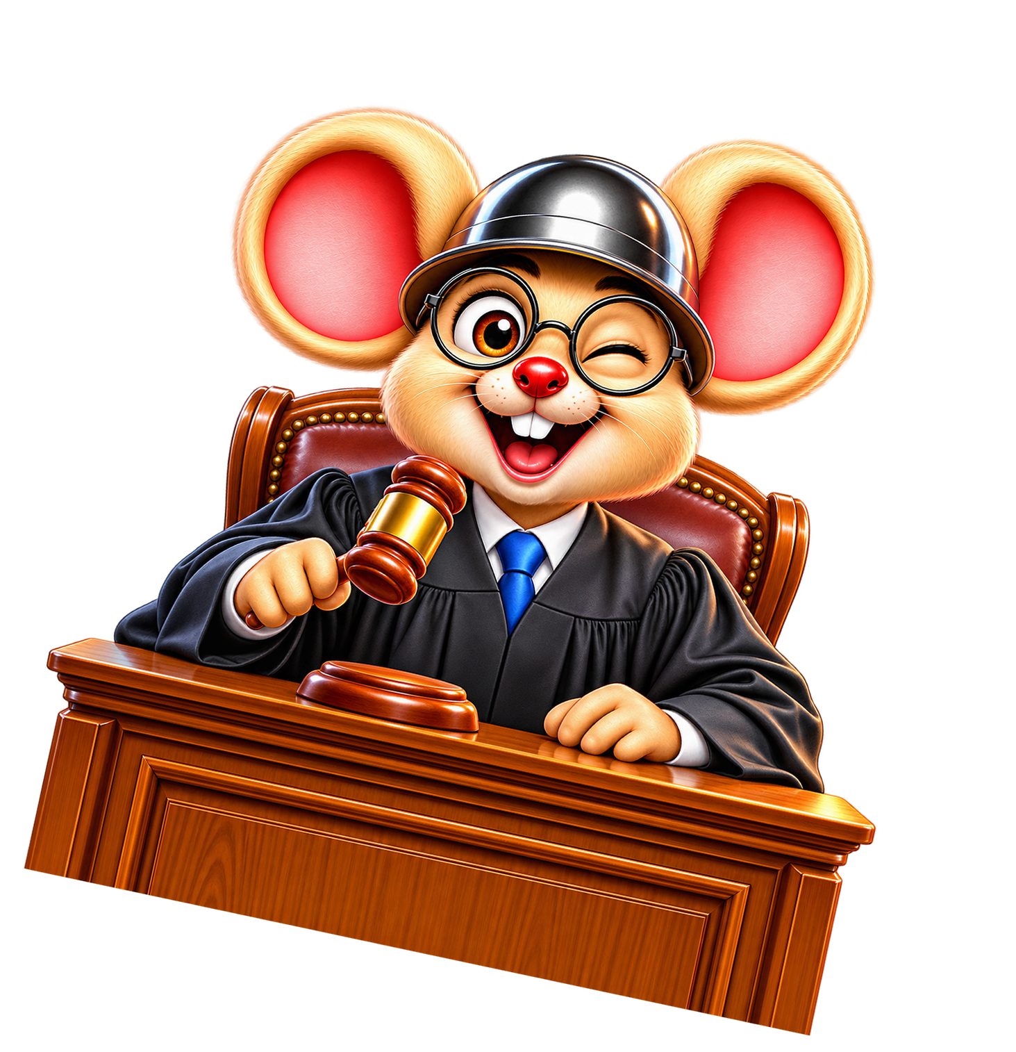 Mouse judge illustration