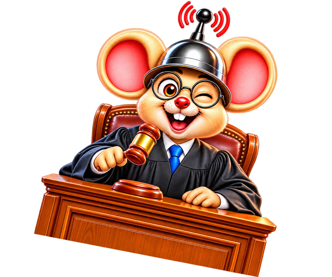 Mouse judge illustration