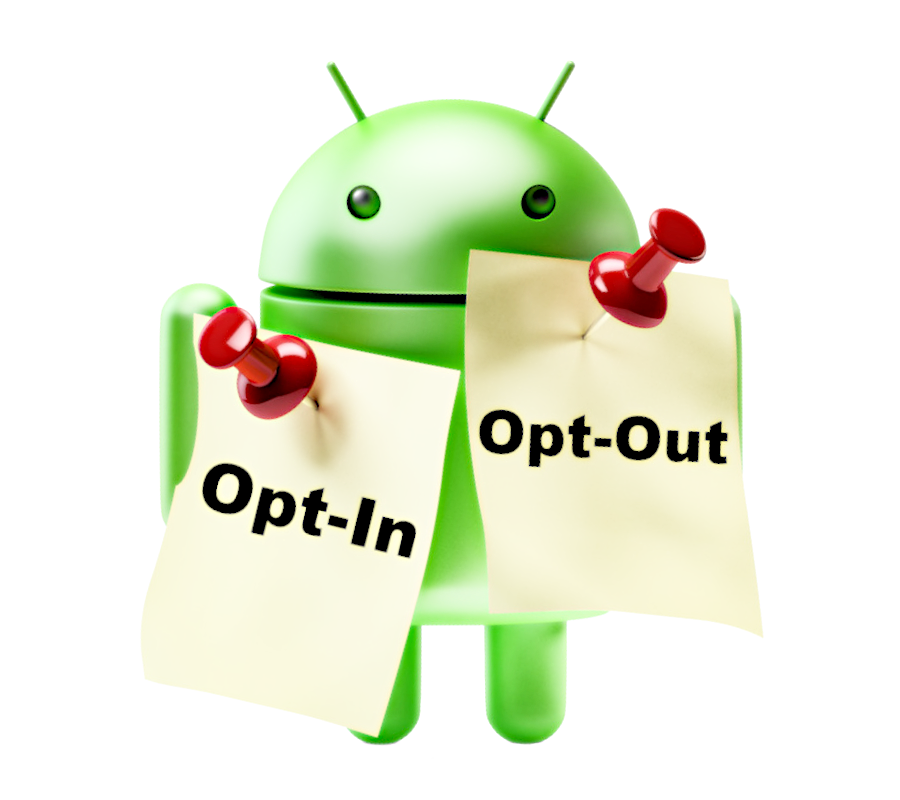 Opt-in robot illustration